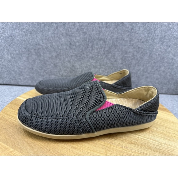 OluKai Shoes - Olukai Waialua Mesh Gray‎ & Pink Casual Slip On Loafers Shoes Women's 5